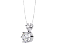 Gina - Round-cut Solitaire Pendant in a Classic 6-Prong Setting