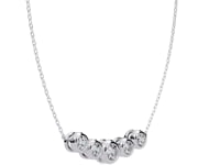 Heather – Graduated Bezel-Set Diamond Bar Necklace