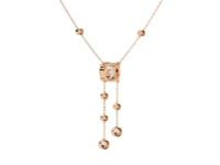 Candace - Round-Cut Diamond Drop Necklace