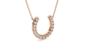 Eileen – Diamond Horseshoe Pendant