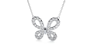 Chrysalis – Diamond Butterfly Pendant