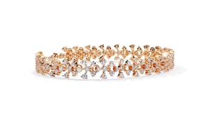 Serena – Floral Motif Diamond Bracelet