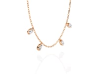 Laleh – Lab Diamond Oval-Cut Diamond Floating Necklace
