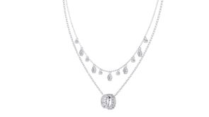 Miranda - Diamond Double Chain Necklace