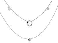 Ritika – Double Layer Diamond Halo Necklace