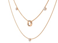 Ritika – Double Layer Diamond Halo Necklace