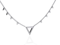 Tria - Diamond Pavé Geometric Necklace