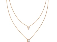 Xarina - Double Pear Diamond Necklace