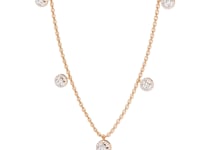 Brooke – Floating Halo Drop Necklace