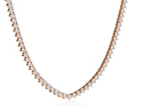 Meredith – Three-Prong Classic Tennis Necklace
