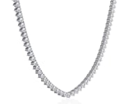 Meredith – Three-Prong Classic Tennis Necklace